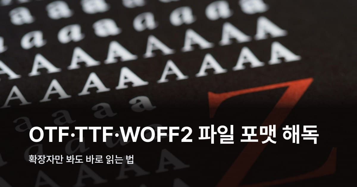 다양한 서체로 인쇄된 알파벳 글자들